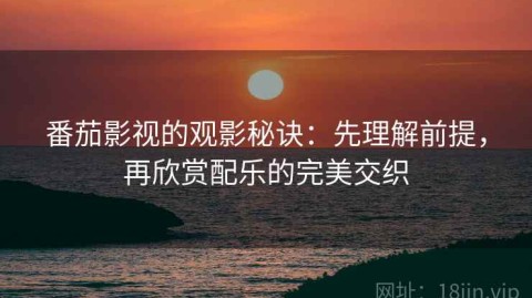 番茄影视的观影秘诀：先理解前提，再欣赏配乐的完美交织