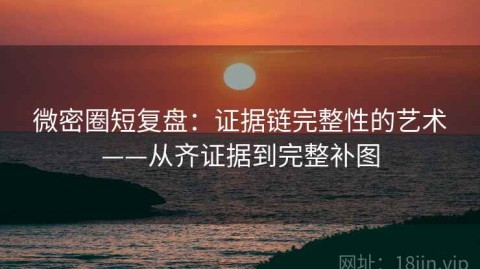 微密圈短复盘：证据链完整性的艺术——从齐证据到完整补图