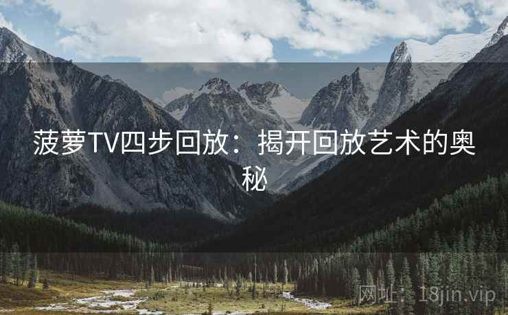 菠萝TV四步回放：揭开回放艺术的奥秘